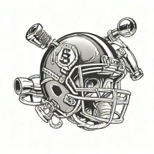 Whistle On Top Of Football Helmet