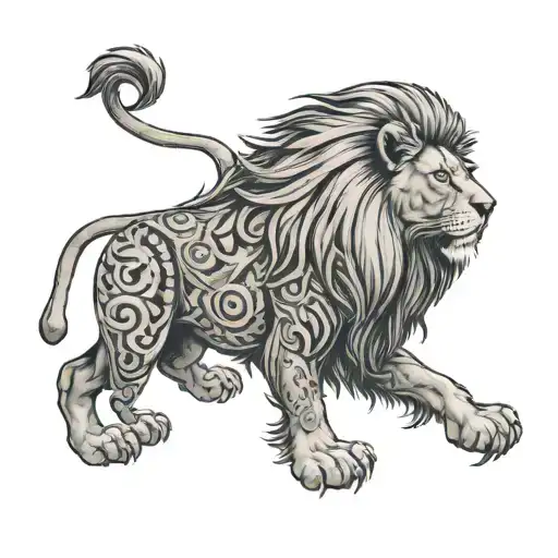 Lion With 2007 Text
