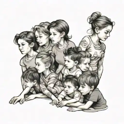 Six Children And A Mom