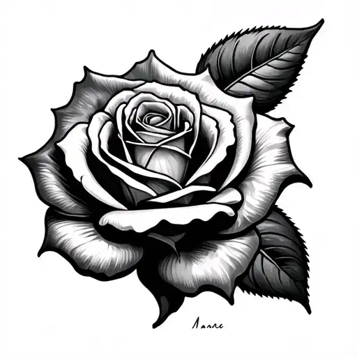 Rose With Name Written