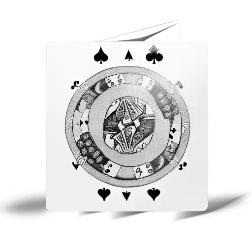 Gambling Tattoo Cards Dices