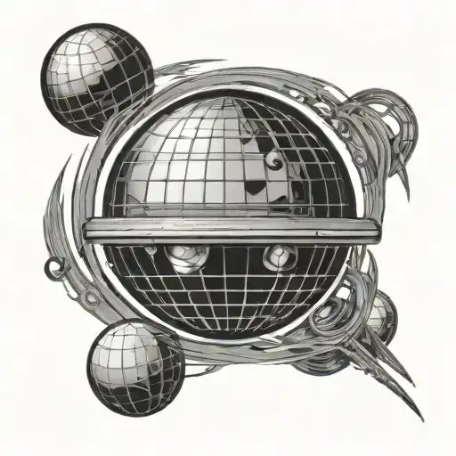 Discoball With Saturn Ring