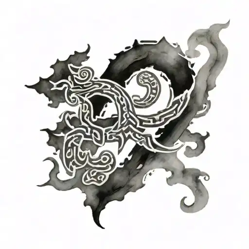 Watercolor Chinese Symbol