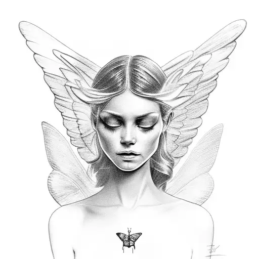 Butterfly Angel Halo With 444