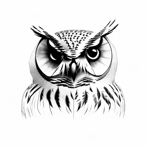 Owl Body Transforming Into A Forest