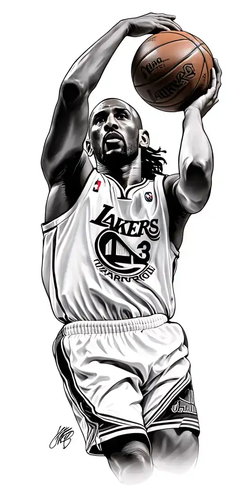 Kobe Bryant Steph Curry Shooting A Three