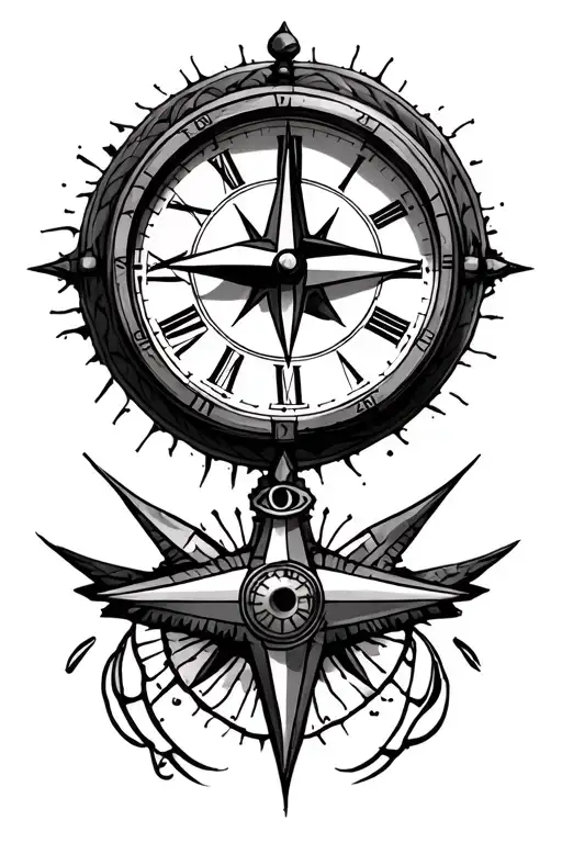 Compass And Clock