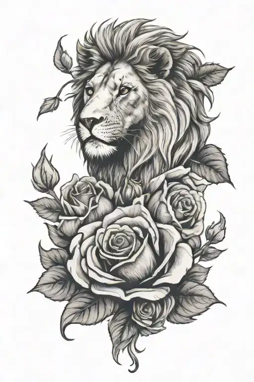 Roses Lion Cards