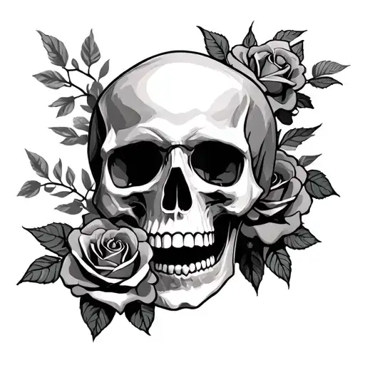 Skull And Roses