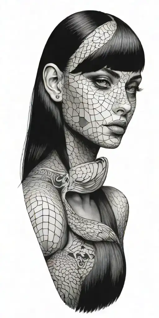 Scales And Young Girl Who Deceives Man