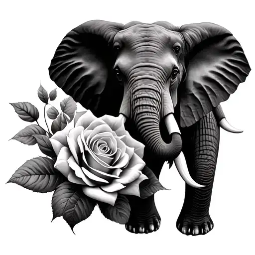 Roses And Elephant