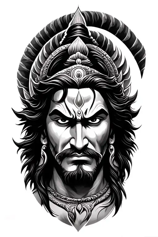 Angry Lord Shiva