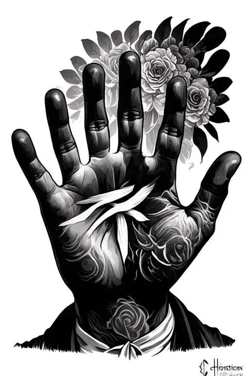 Christian With Handprint