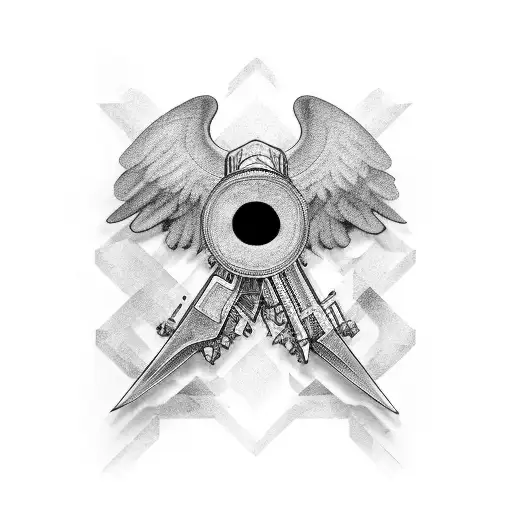 Lespaul Guitar With Side Wings Black And Grey