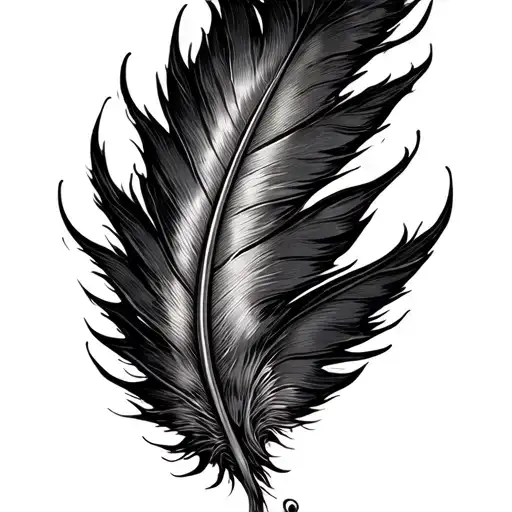 Feather That Dissolves Into A Flame