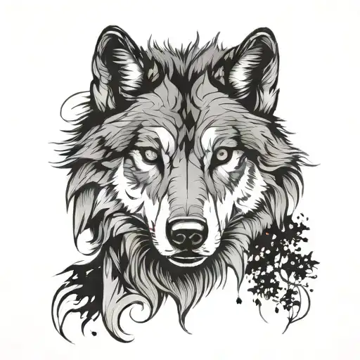 A Wolf Face With Self Confidence