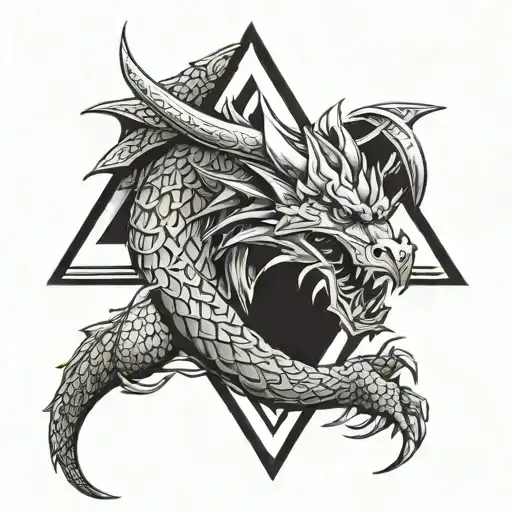 Triangle Viking Dragon