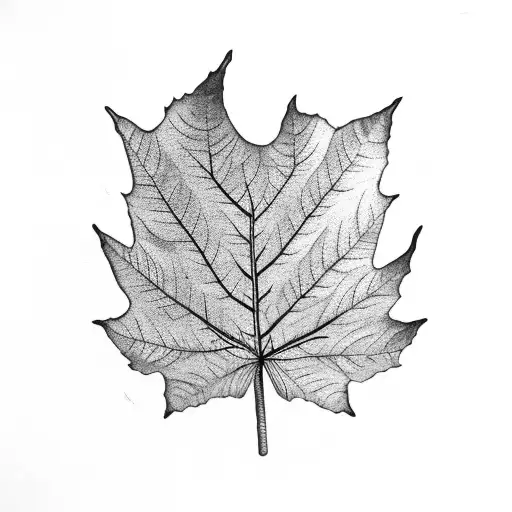 Black Poplar Leaf