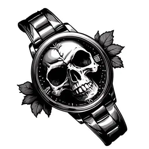 Watch And Skull Life And Death