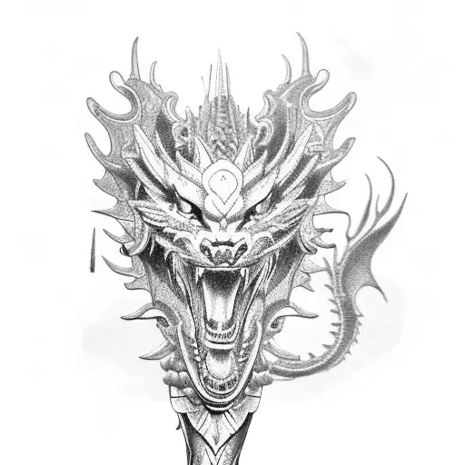 Mechanical Leg Sleeve Tattoo With Mechanical Dragon And Mechanical Tiger And Mechanical Fudog