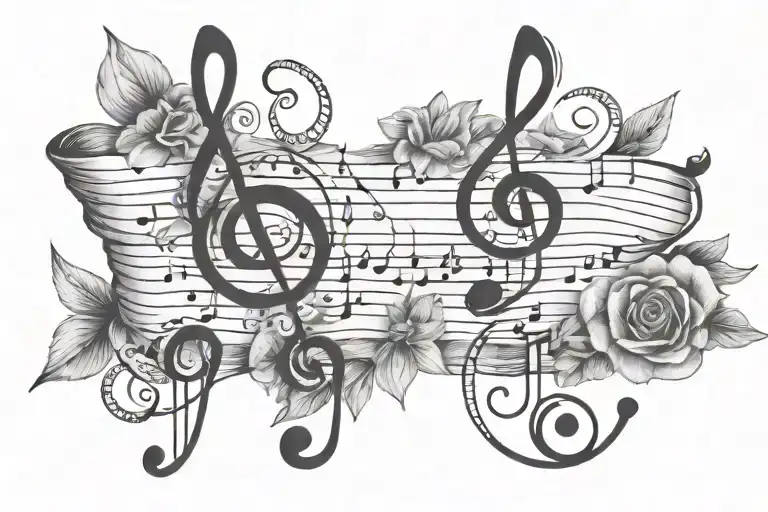 Coordinates 44 26 And 26 5 With Music Notes