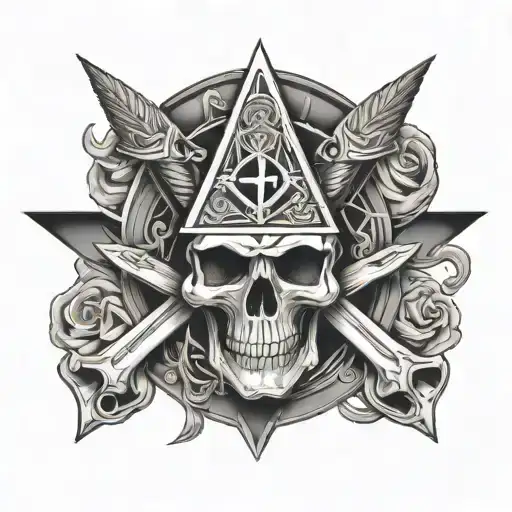 Masonic Skull Surrounded
