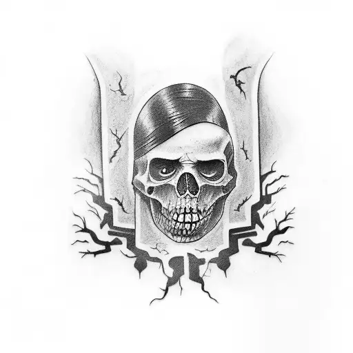 Design A Tattoo Showcasing Your Favorite Scary Movie Scene With A Military Twist