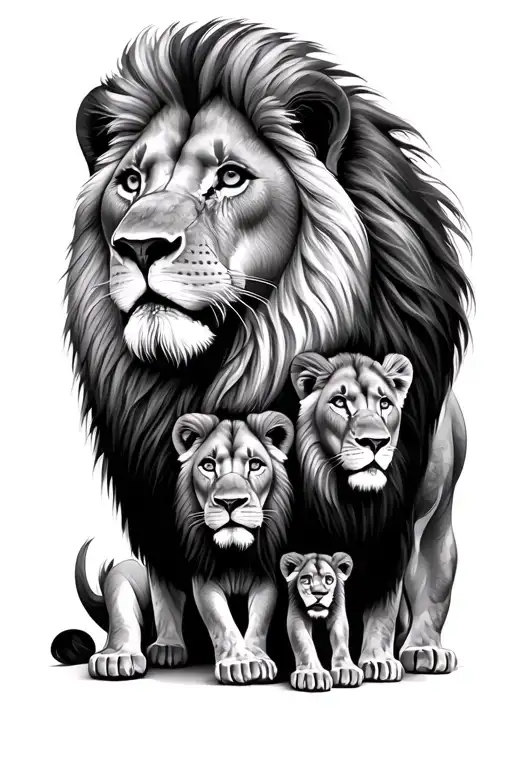 Lion Family