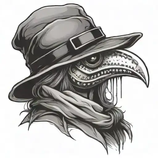 Pretty Female Plague Doctor
