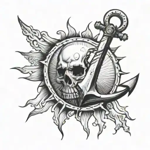 Anchor Rising Sun Rising