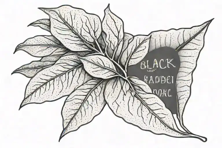 Eucalyptus Leaf With Word