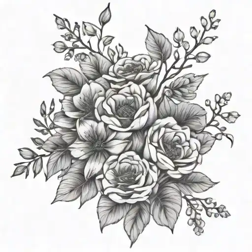 Birth Flower Bouquet