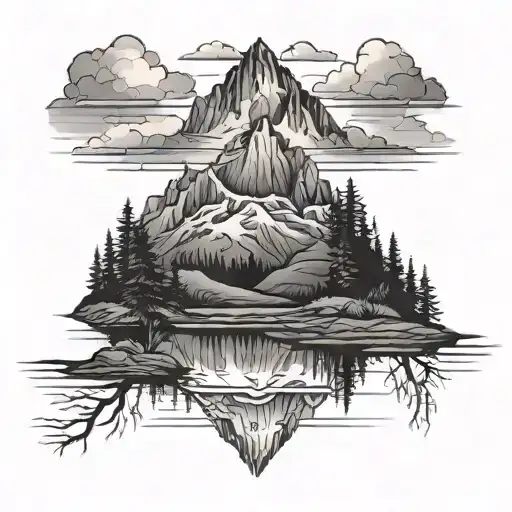 Mountain Lake Reflection