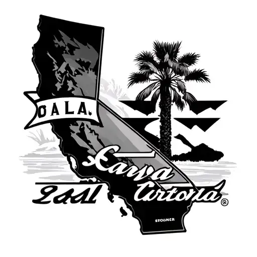 California State With Sc And La Logo Incorporated