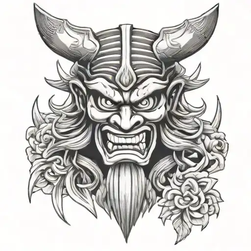 Samurai Oni Mask