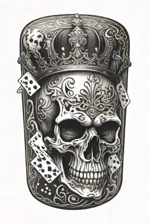Skull Royal Flush Dice