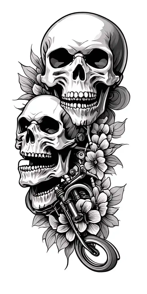 Motorbike Bike Parts Tt Skulls