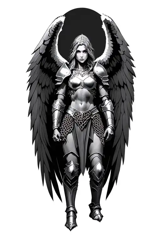 Arch Angel In Armor Including Chain Mail