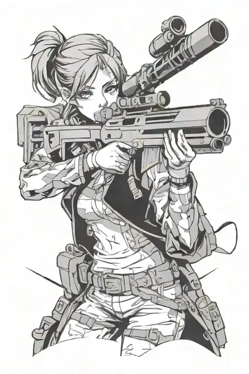 Sniper Anime Girl