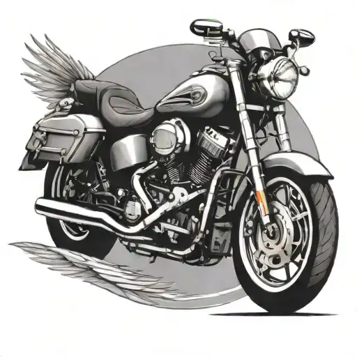 Motorcycle Wheel With Wing Attached