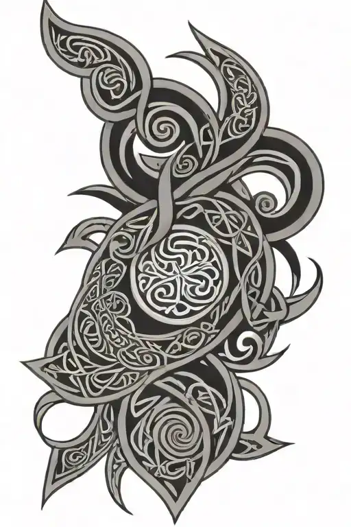 Celtic And Polynesian Tribal