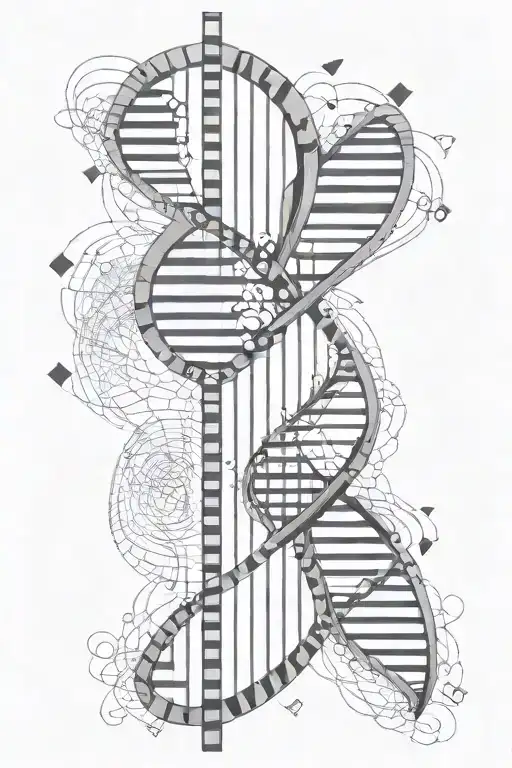 A Line Like A Dna With Losanges Along It Representing Step In Life