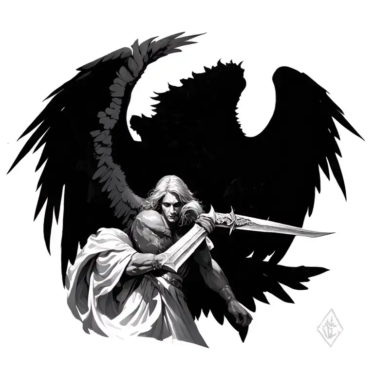 Archangel Slaying Satin