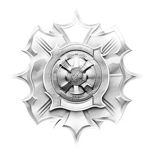 Fire Dept Officer Warrior Shield