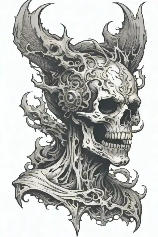 A Scary Figure Similar To Death