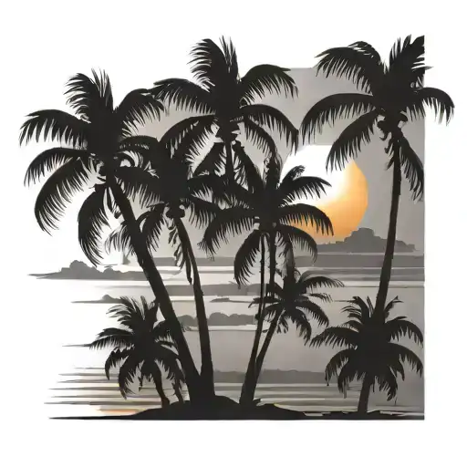 Palm Trees Sunset