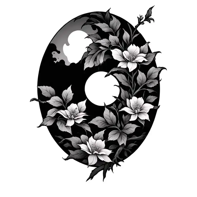 Loors Branch And Oriental Pattern