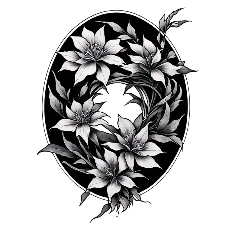 Loors Branch And Oriental Pattern