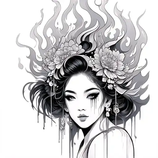 Oiran Tears Fire