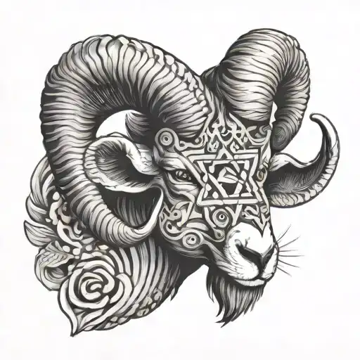Ram With Star Of David